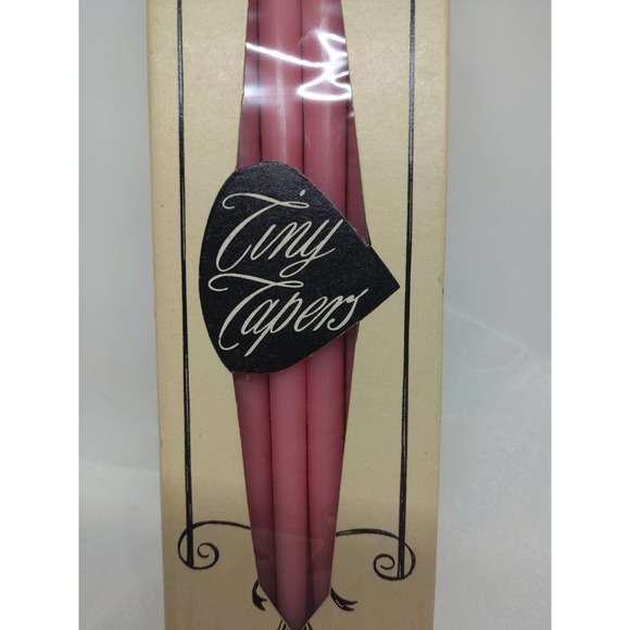 12 Wild Rose Pink Taper Dinner Candles 10-inch Tall Paragon Candles Vintage - Picture 2 of 6